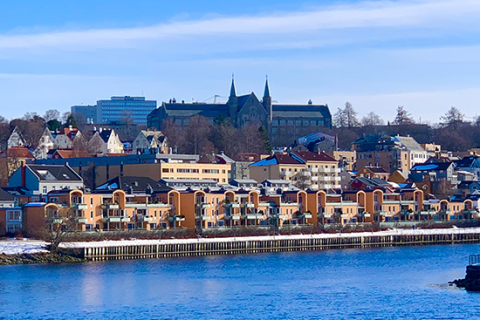 A view of Trondheim, Norway, home of Norwegian University of Science and Technology