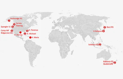 A map that marks RAPID deployment locations