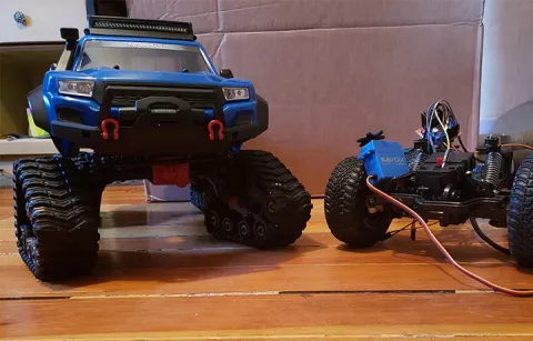 A prototype of a remote-controlled sensing vehicle